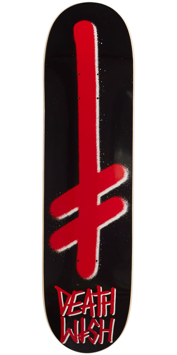 Deathwish Gang Logo Skateboard Deck - Black/Red - 8.00