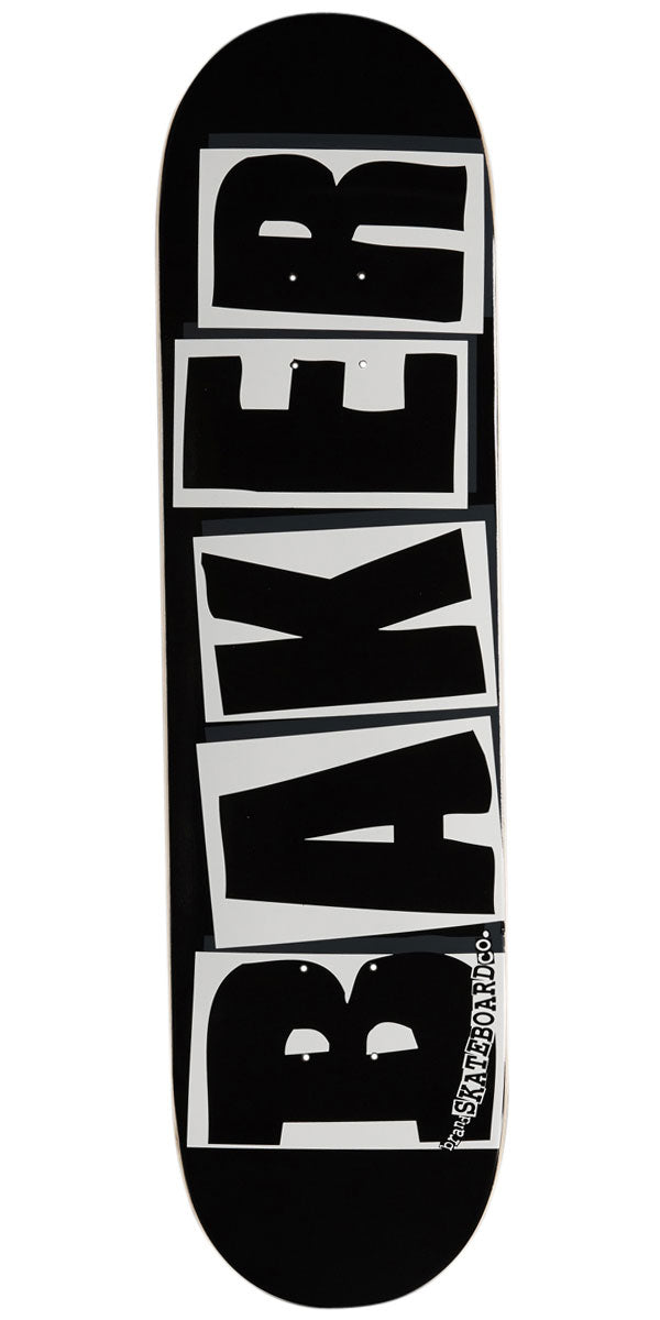 Baker Brand Logo Skateboard Deck - Black/White - 8.10