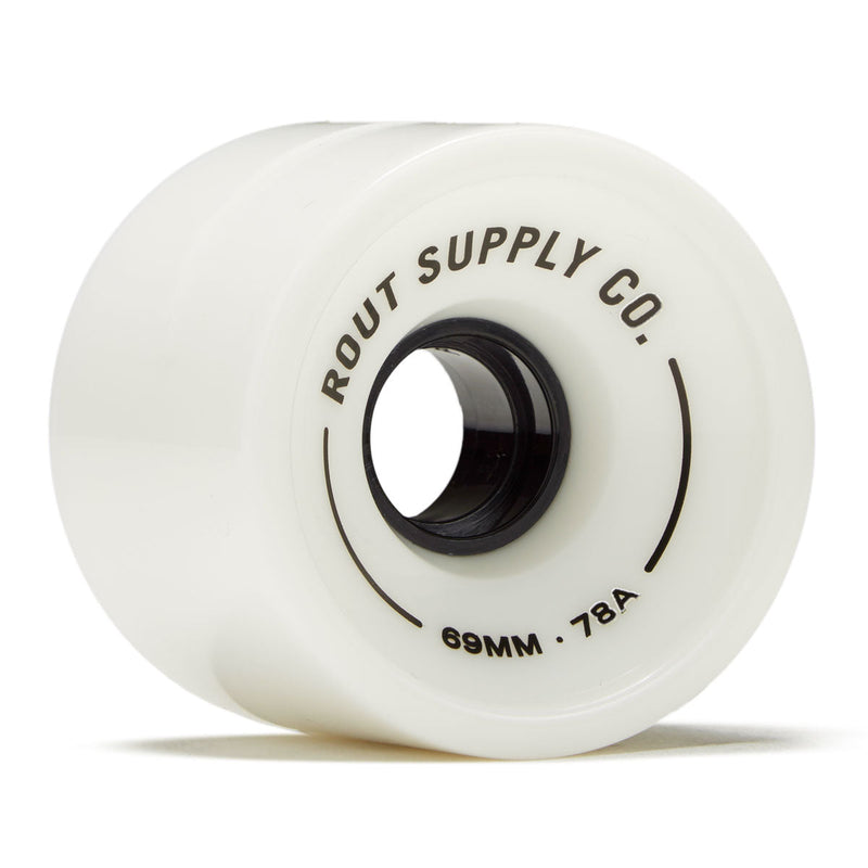 Rout Longboard Wheels - 69mm 78a - White