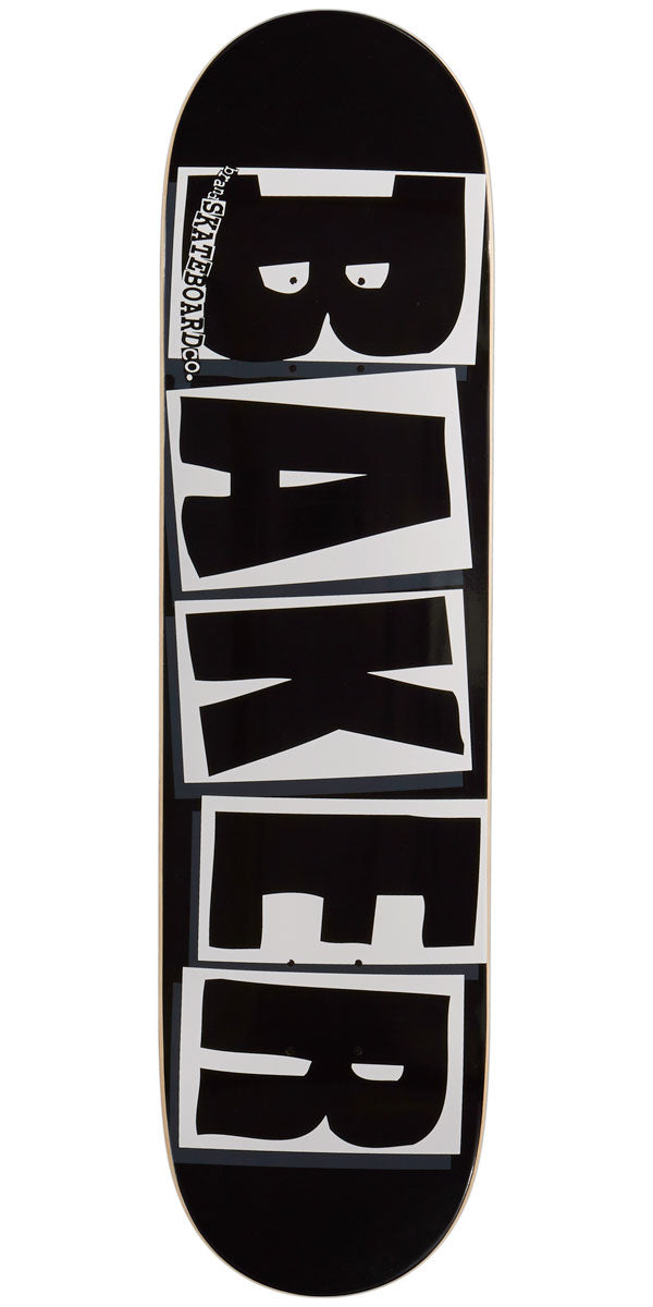 Baker Brand Logo Skateboard Deck - Black/White - 8.00