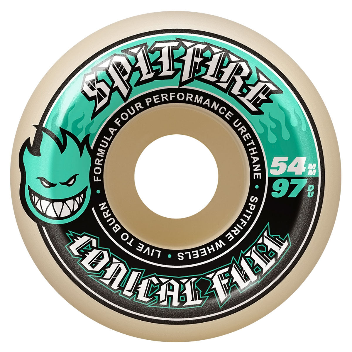 Spitfire F4 97d Conical Full Skateboard Wheels - 54mm image 1