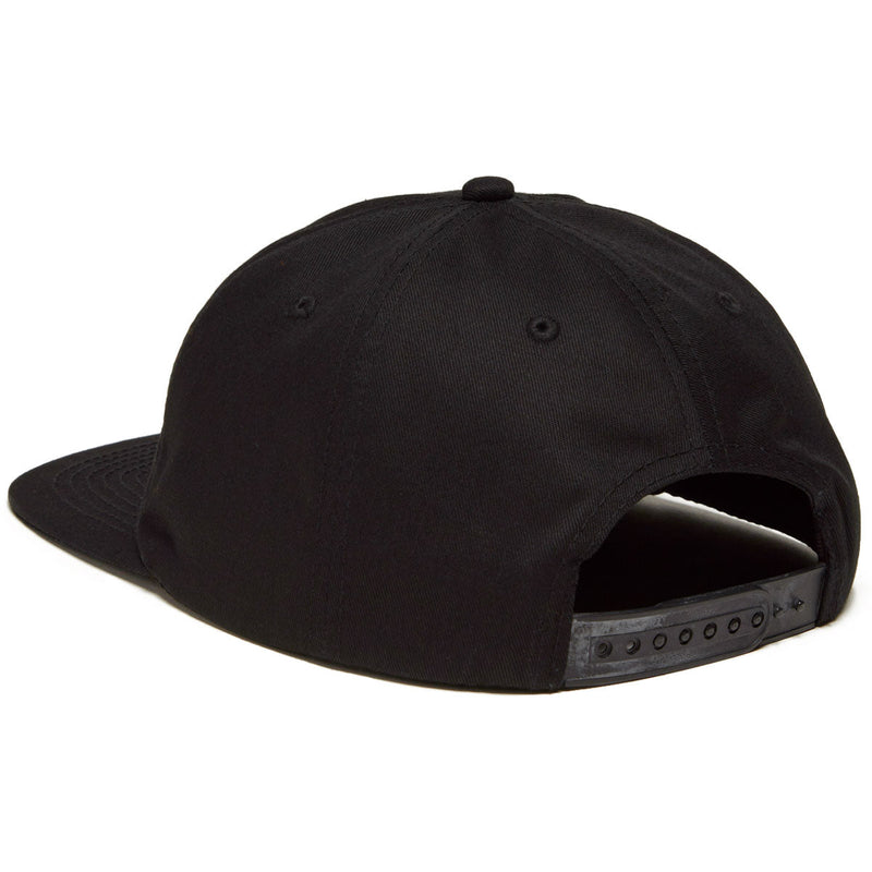 CCS 6 Panel Snapback Hat - Black