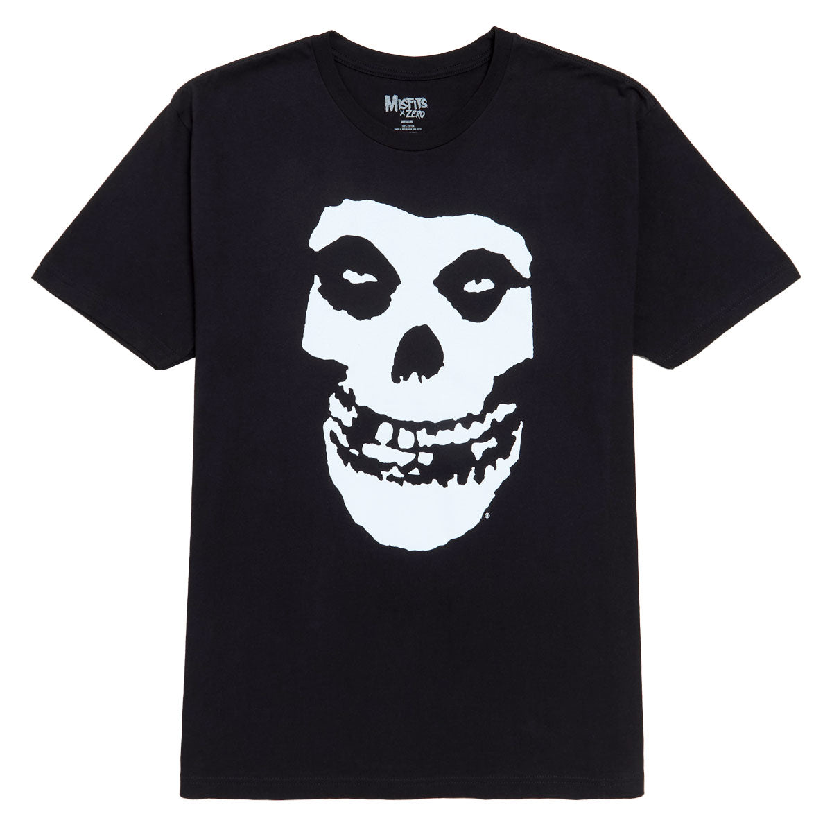 Zero x Misfits Fiend Skull T-Shirt - Black image 1