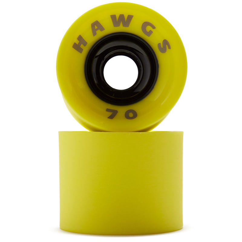Hawgs Supreme 78a Stone Ground Longboard Wheels - Flat Banana - 70mm