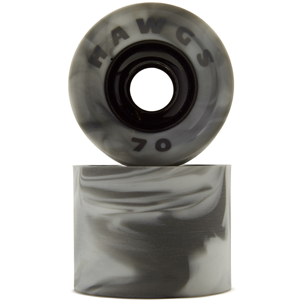 Hawgs Supreme 78a Stone Ground Longboard Wheels - Grey/White - 70mm image 2