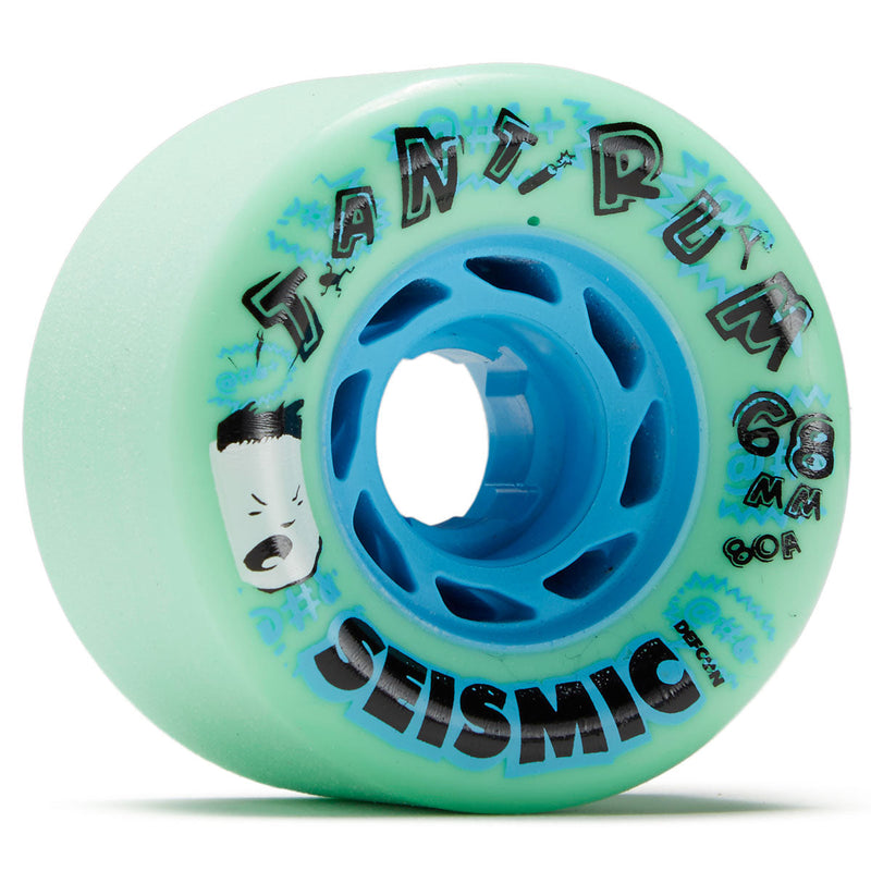 Seismic Tantrum 80a Longboard Wheels - Mint - 68mm
