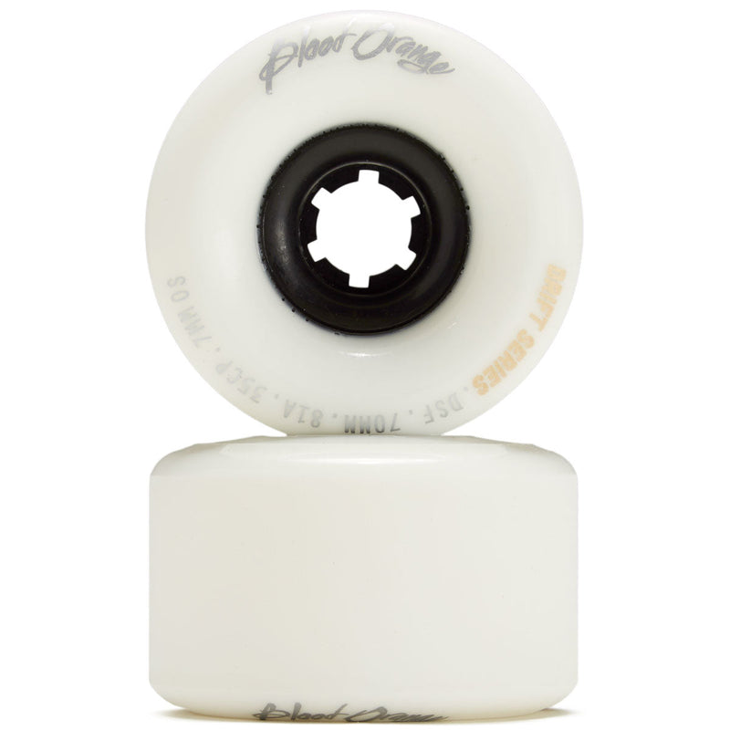 Blood Orange Drift 81a Longboard Wheels - White - 70mm