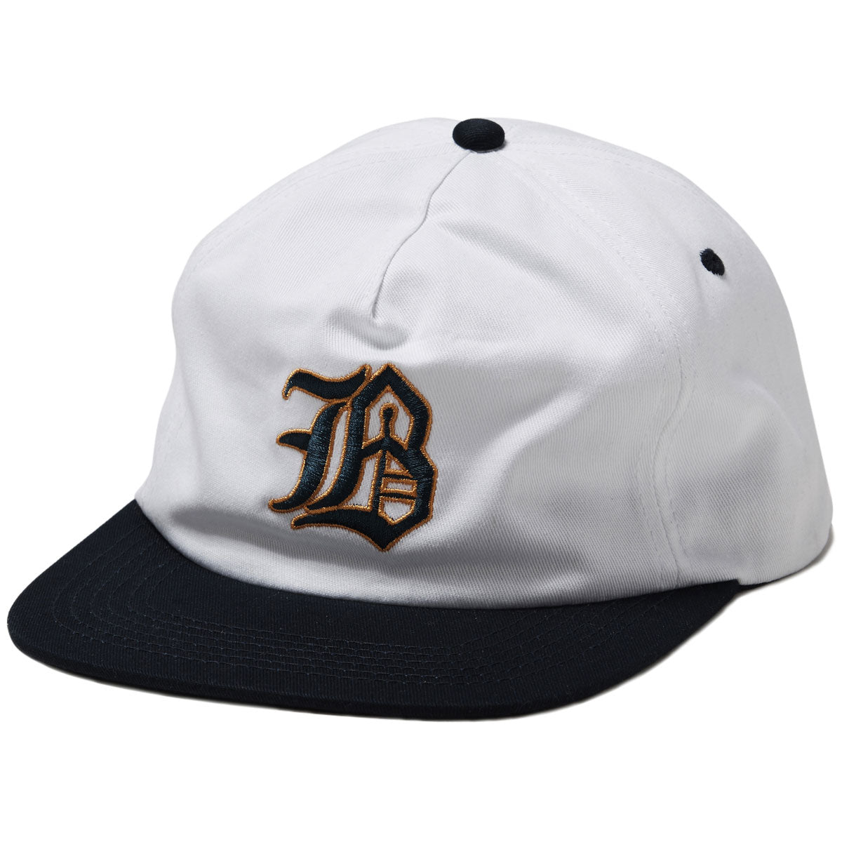 Baker Big B Snapback Hat - White/Navy image 1