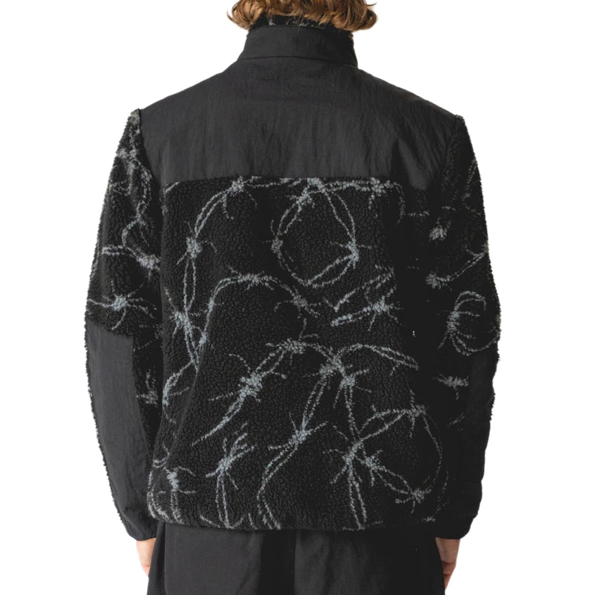 Welcome Wire Full-zip Sherpa Fleece Sweatshirt - Black image 2