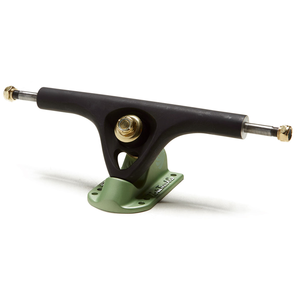 Paris V3 50 Degree Mix-Ups Longboard Trucks - Black/Green - 180mm image 1