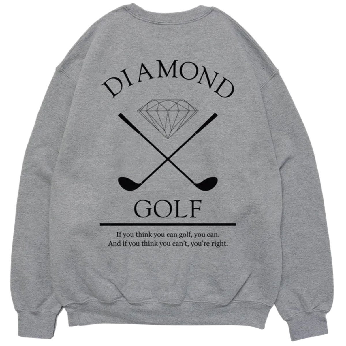 Diamond Supply Co. Golf Crewneck Sweatshirt - Heather Grey image 2