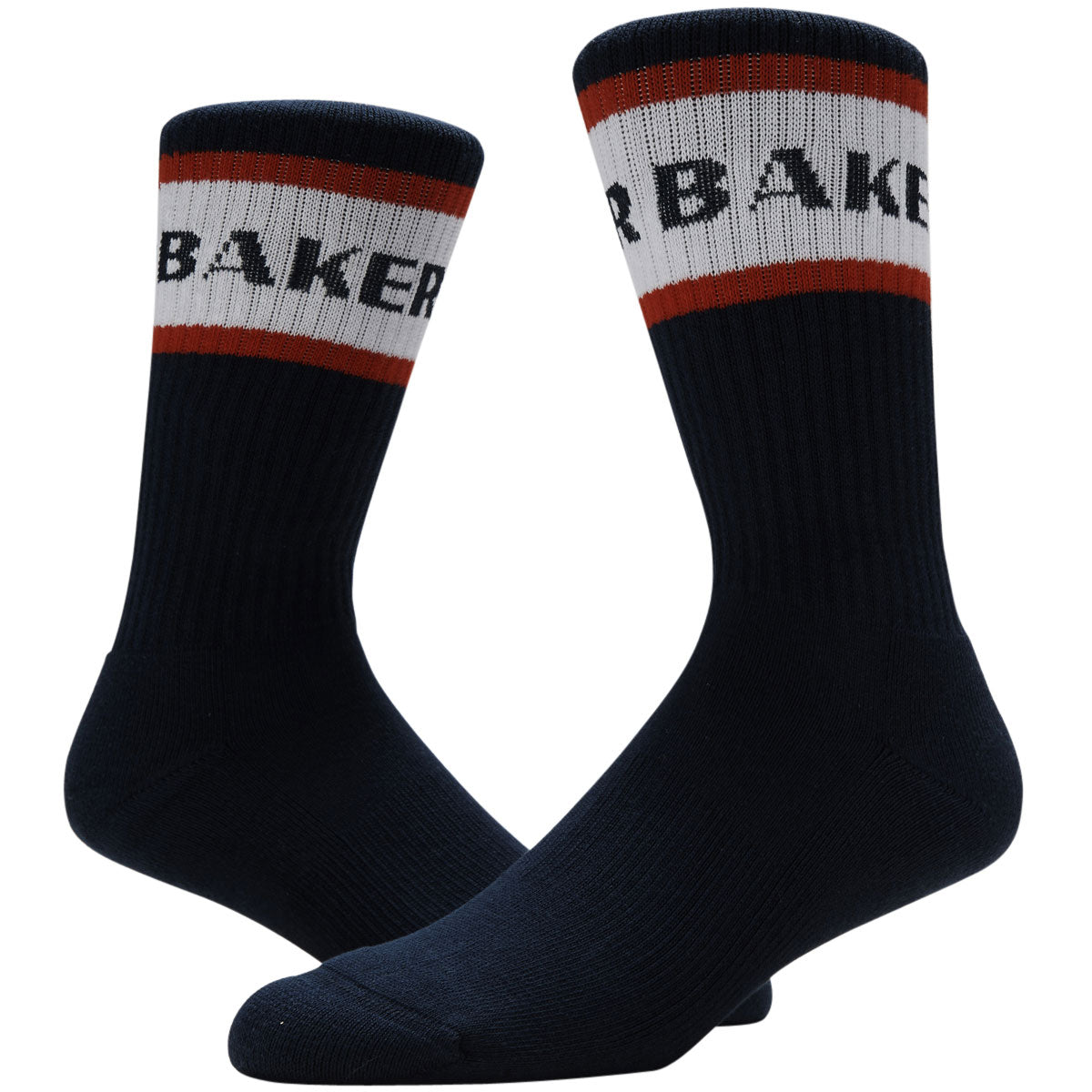 Baker Red Stripe Socks - Navy image 2