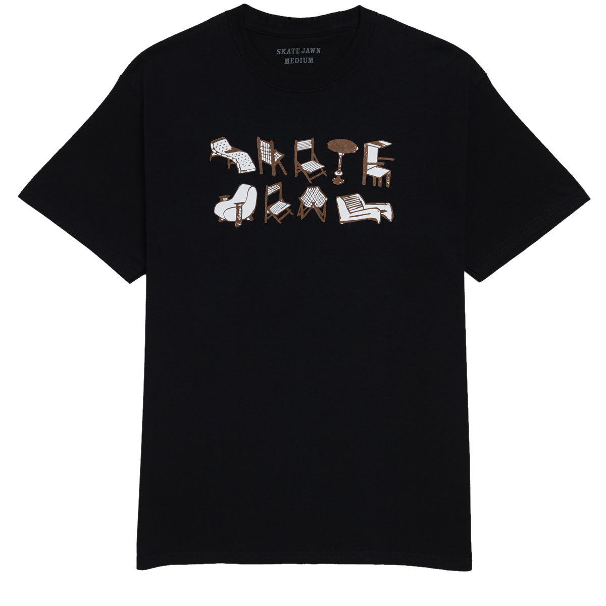 Skate Jawn Chairs T-Shirt - Black