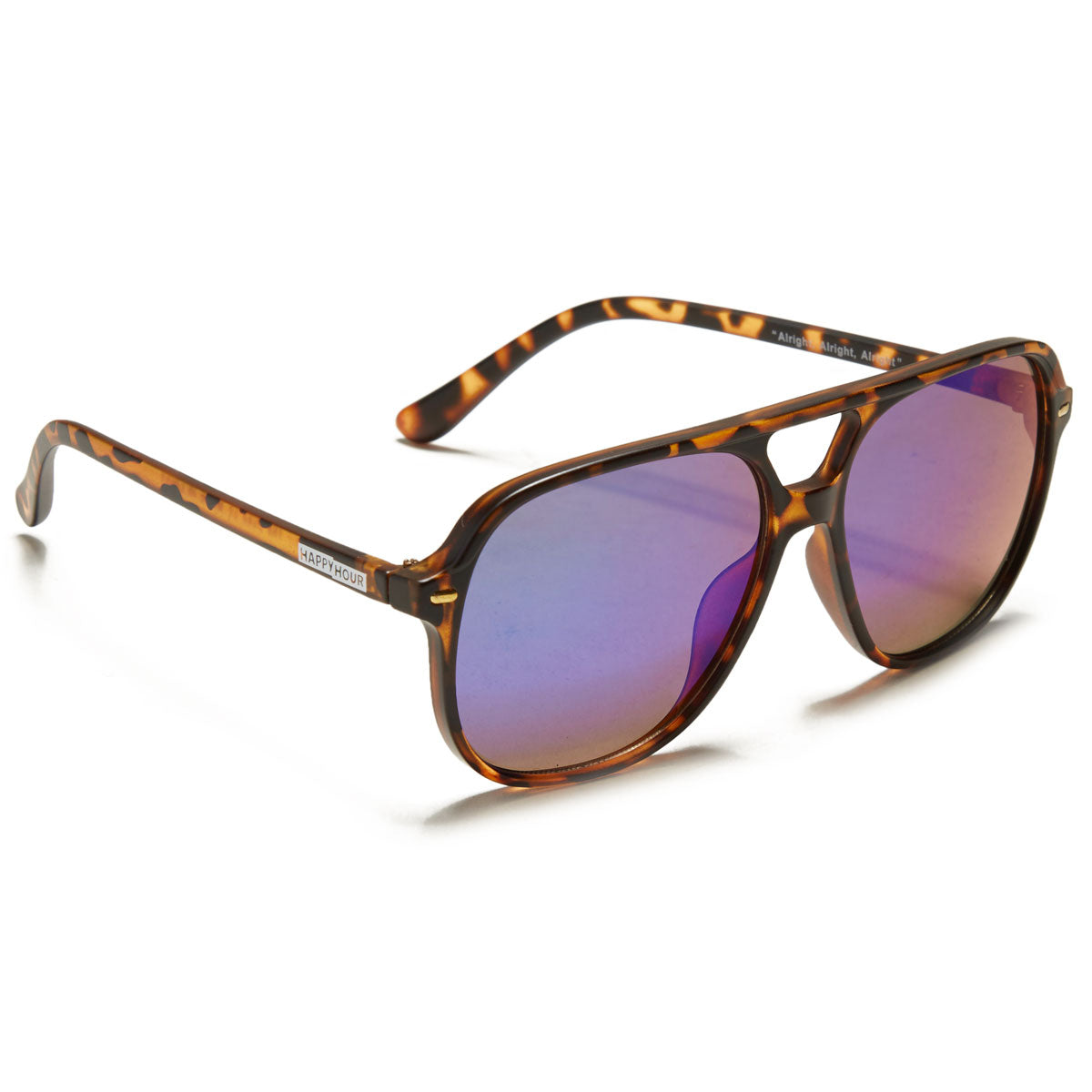 Happy Hour The Duke Sunglasses - Frosted Tortoise Mirror image 1