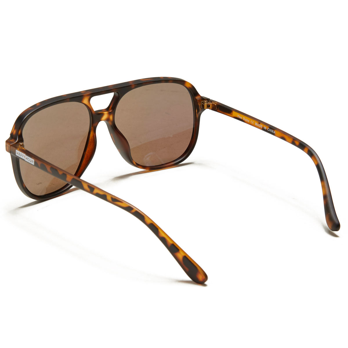 Happy Hour The Duke Sunglasses - Frosted Tortoise Mirror image 2
