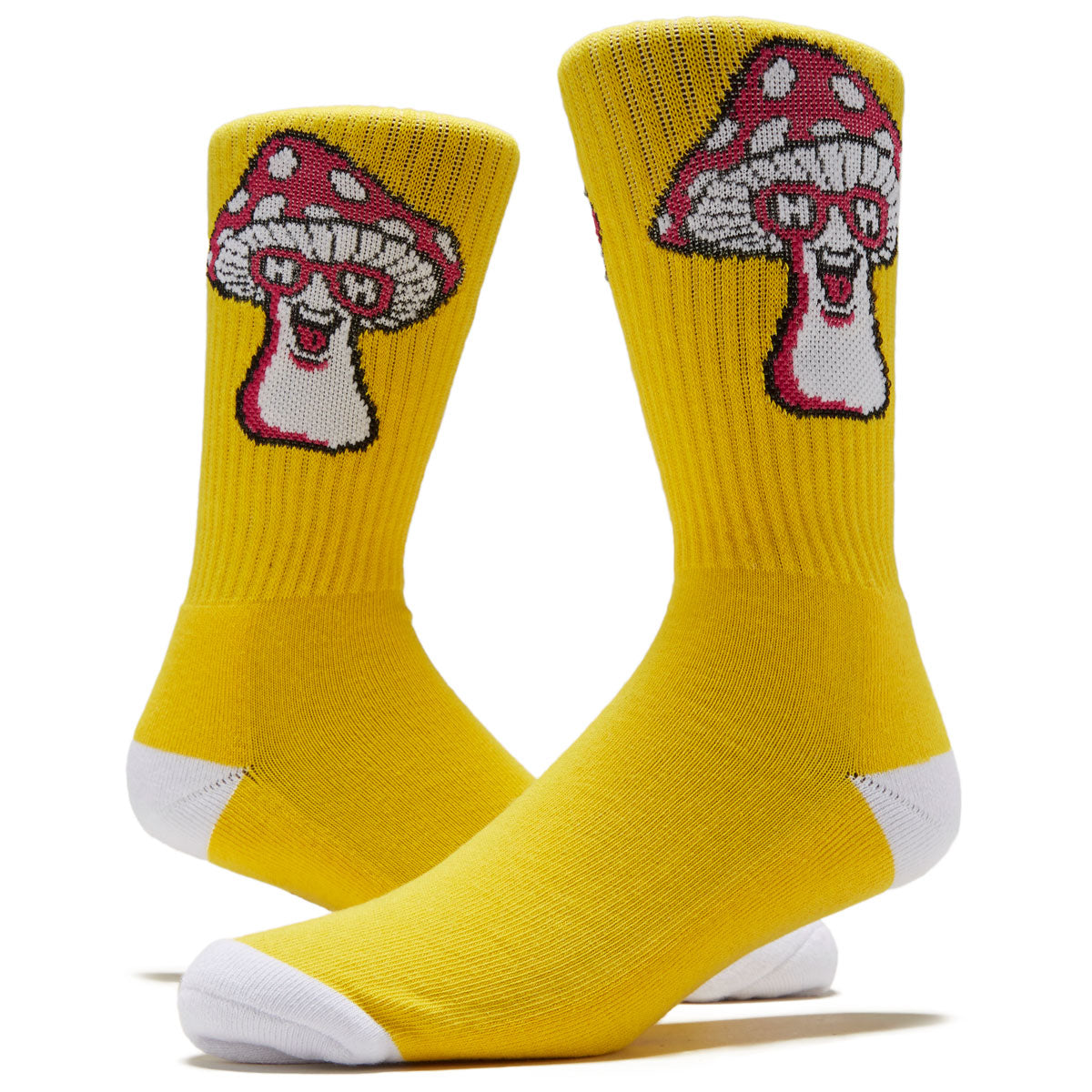 Happy Hour Mushroom Socks - Yellow image 2