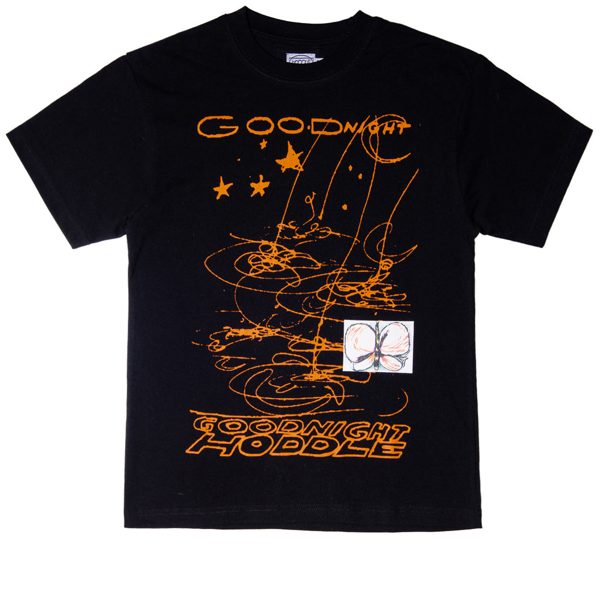 Hoddle Goodnight T-Shirt - Black/Orange image 1
