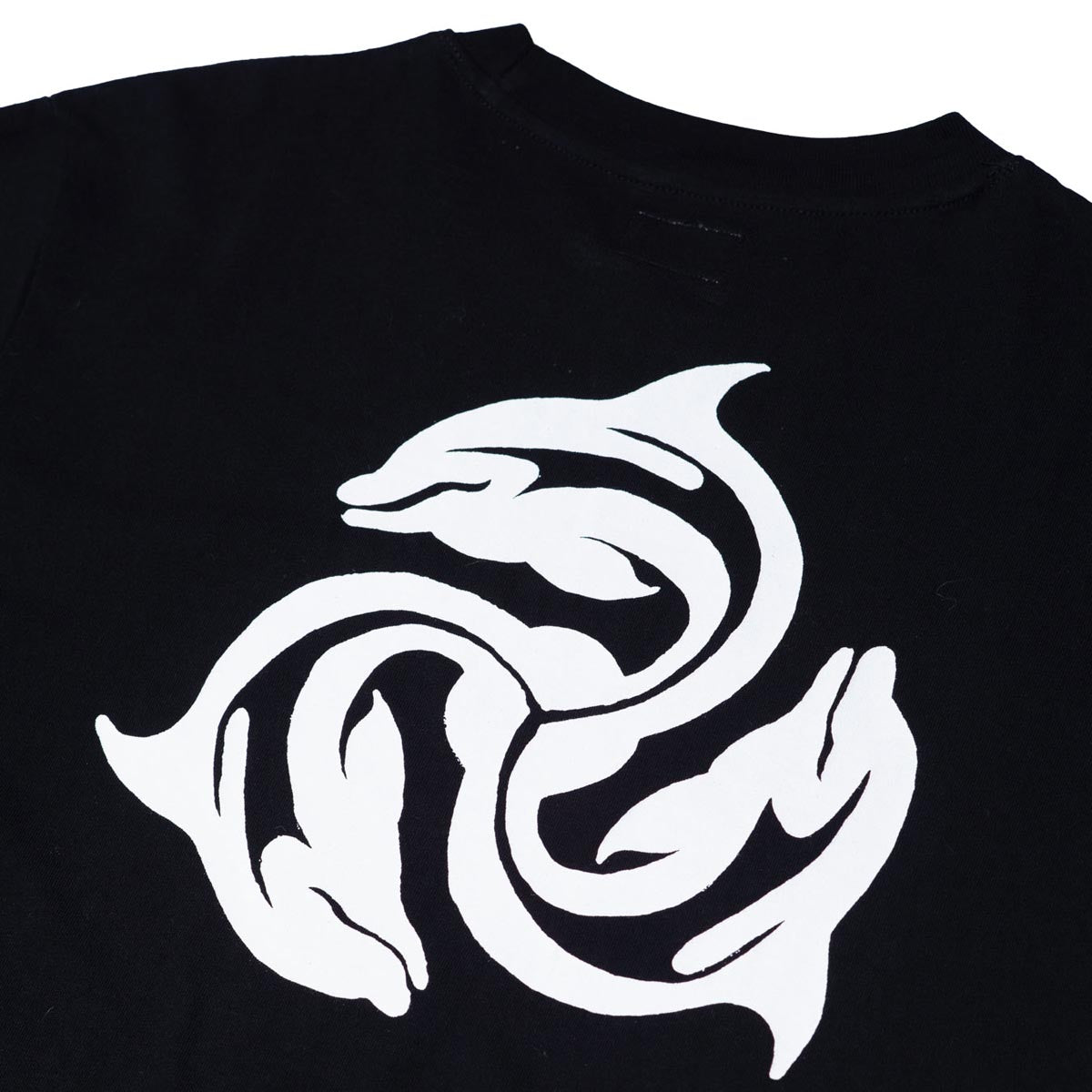 Hoddle Turbo Dolphin Logo T-Shirt - Black image 4