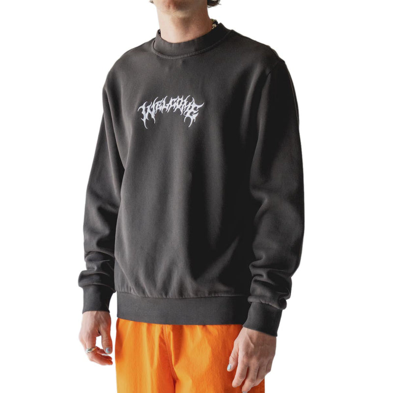 Welcome Barb Crew Sweatshirt - Raven