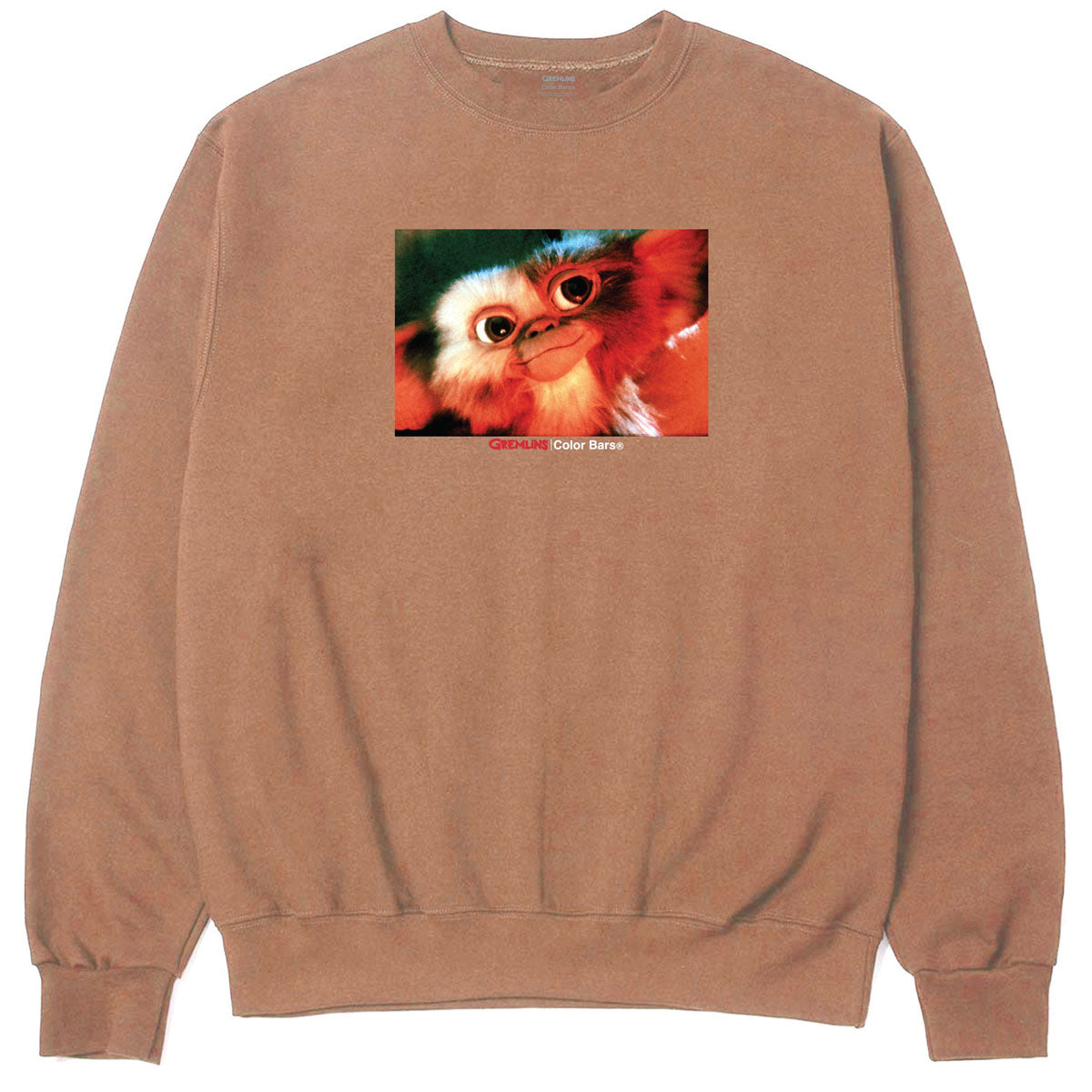 Color Bars x Gremlins Coming Soon Crew Sweatshirt - Sandstone image 2