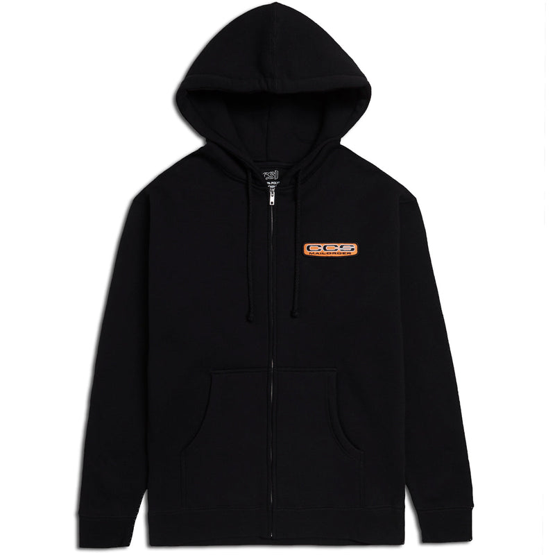 CCS Mailorder Patch Zip Hoodie - Black/Orange