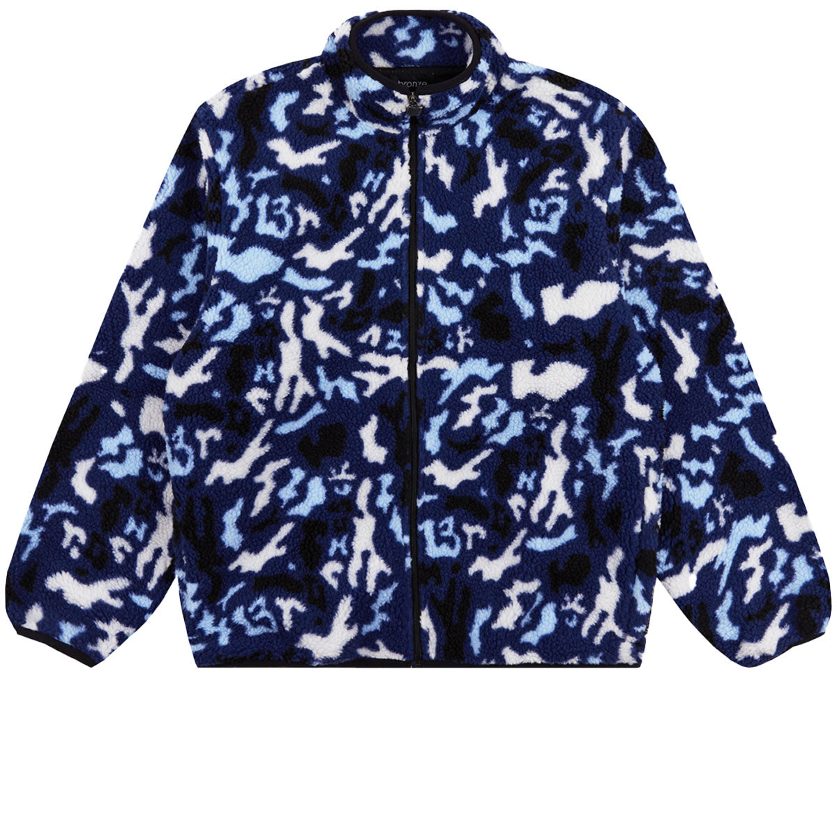Bronze 56k Camo Fleece Jacket - Blue image 1