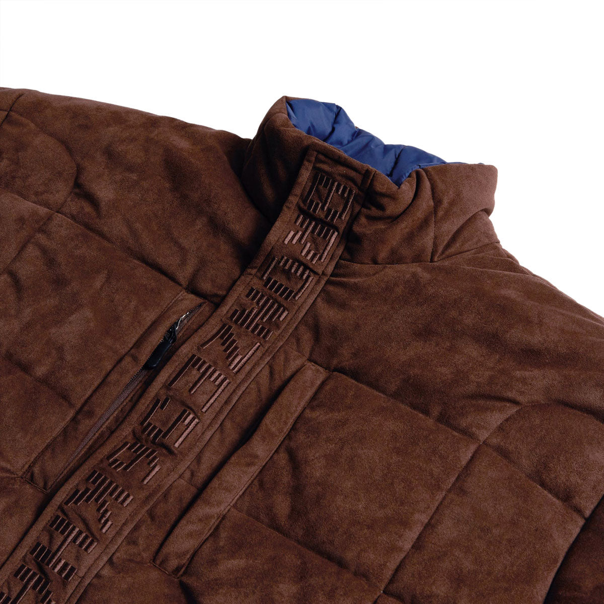 Bronze 56k Faux Suede Puffer Jacket - Brown image 3