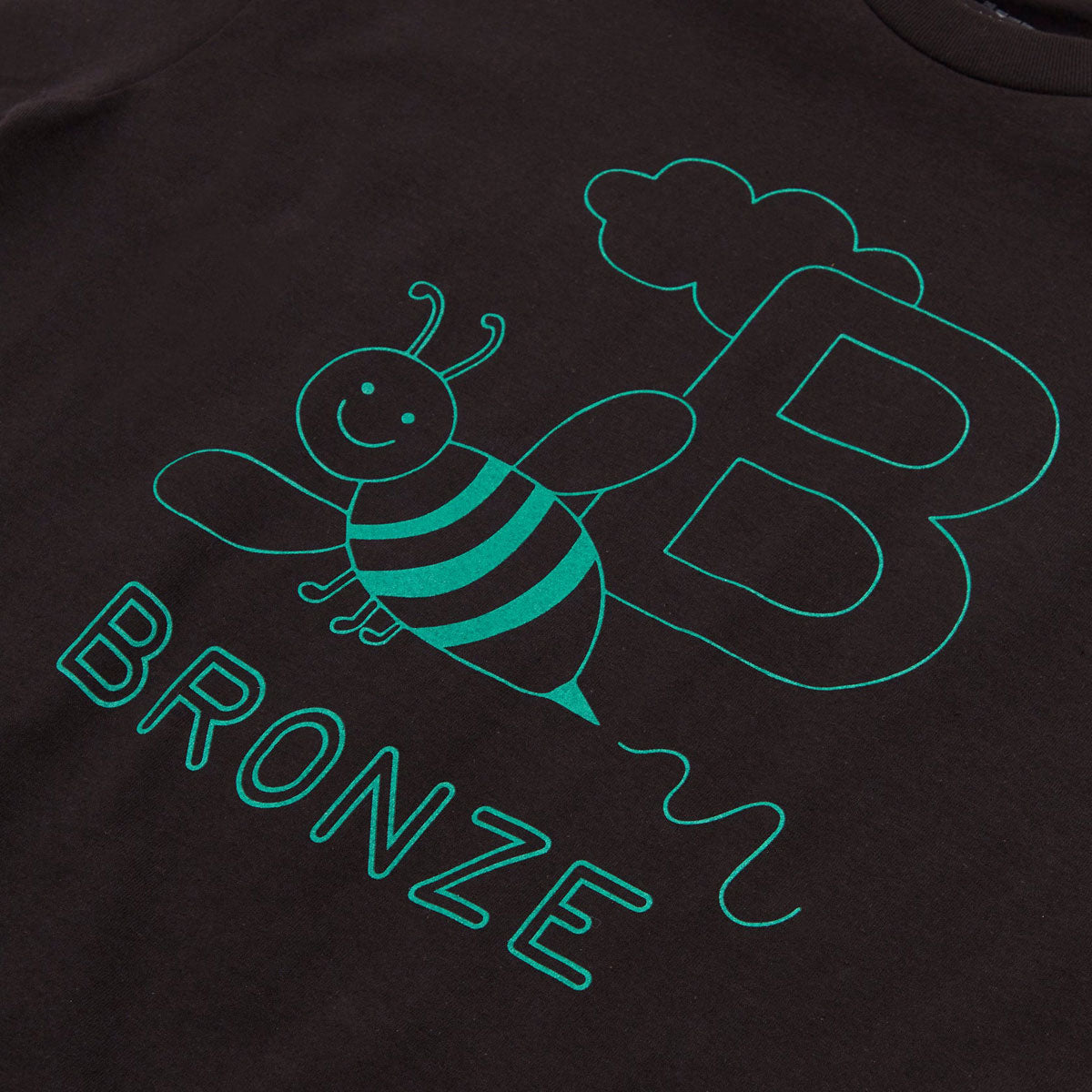 Bronze 56k B Is For Bronze T-Shirt - Black image 2