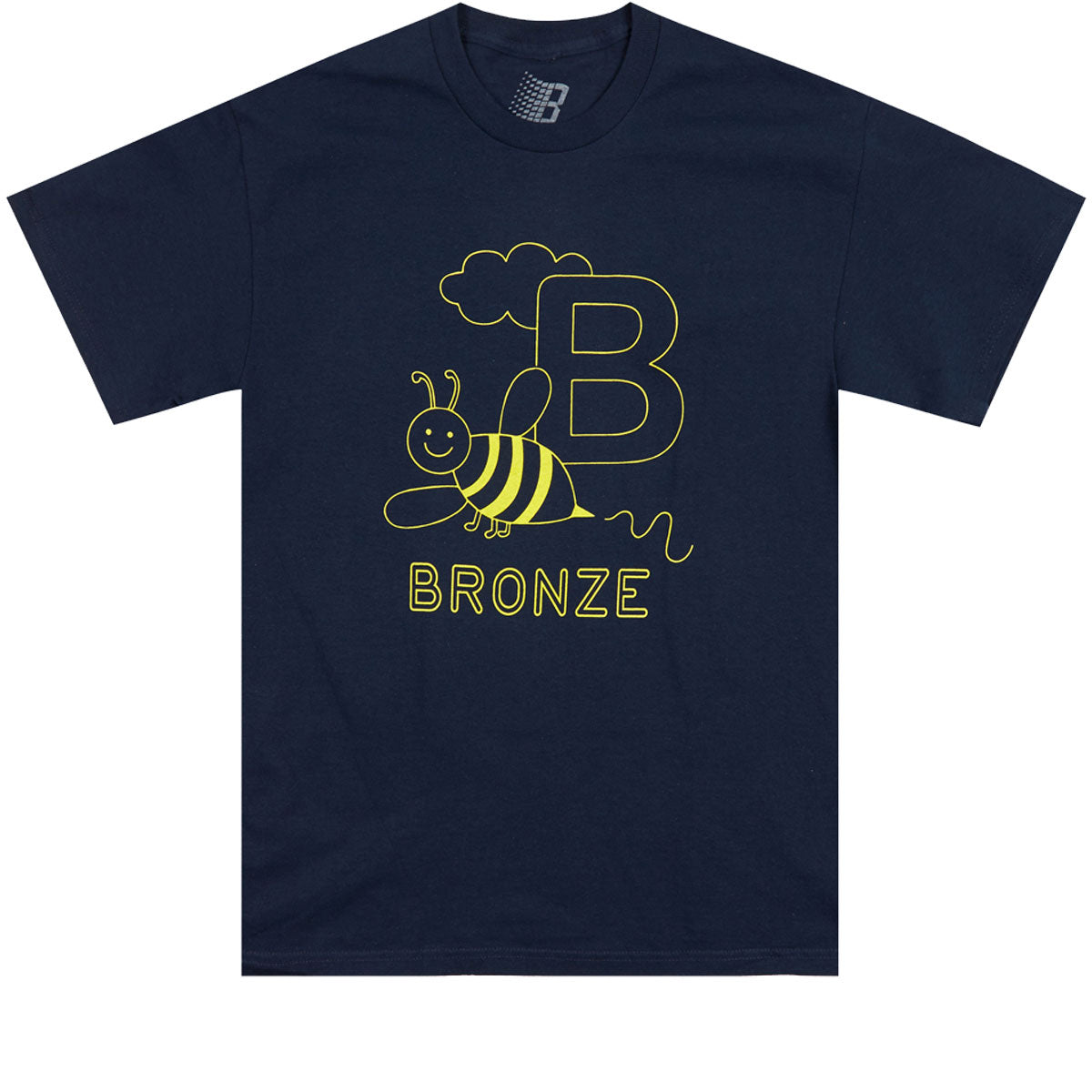 Bronze 56k B Is For Bronze T-Shirt - Navy image 1