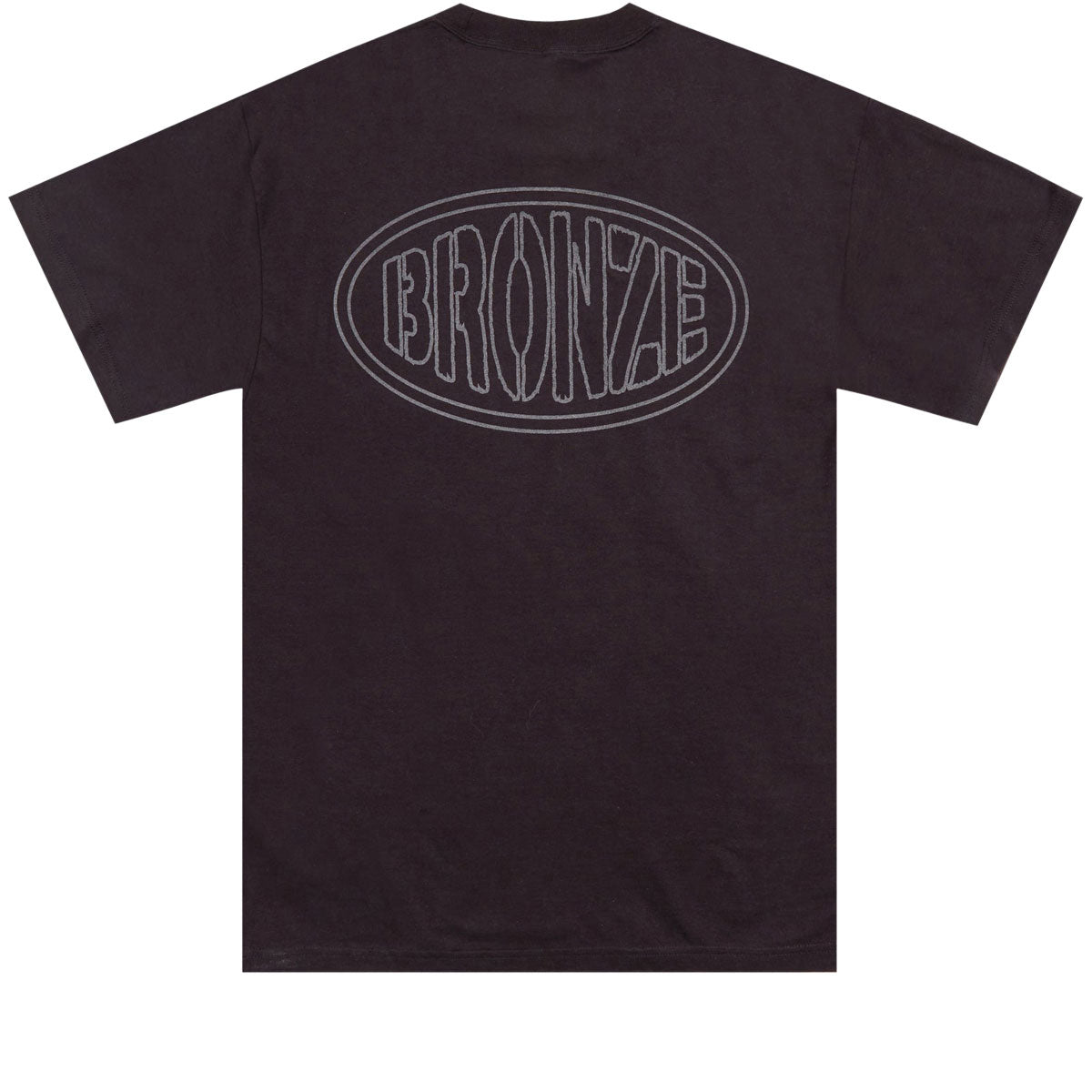 Bronze 56k Reflective Oval Pocket T-Shirt - Black image 2