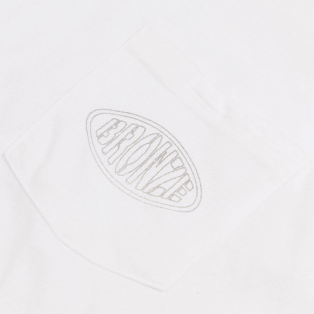 Bronze 56k Reflective Oval Pocket T-Shirt - White image 3