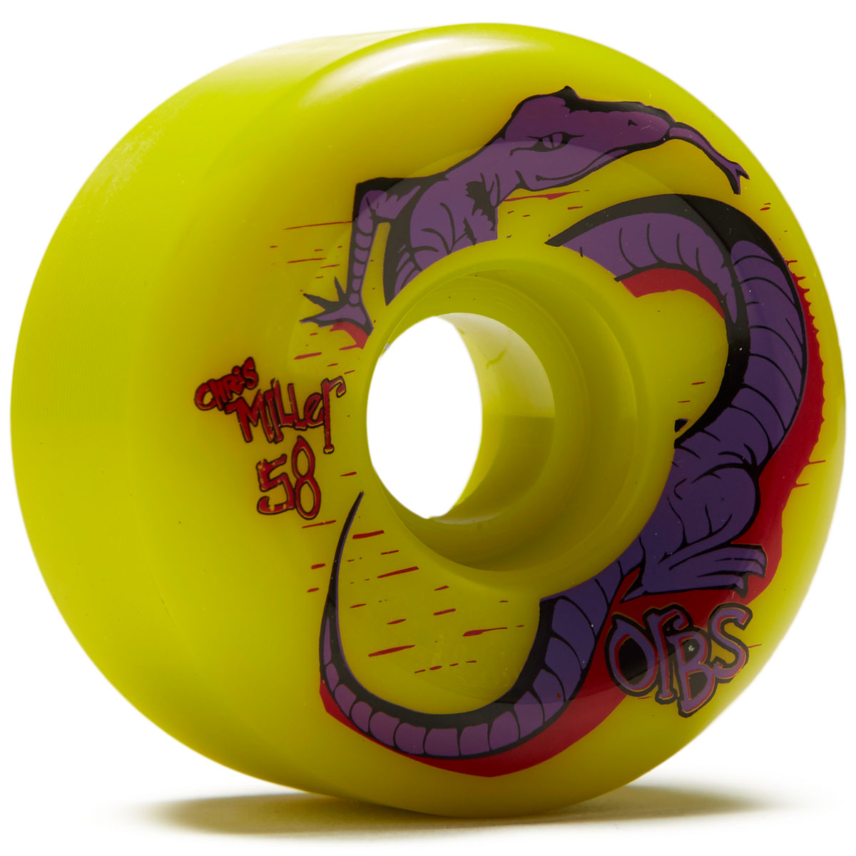 Welcome Orbs Specters Conical 99A Miller Skateboard Wheels - Neon Yellow - 58mm image 1