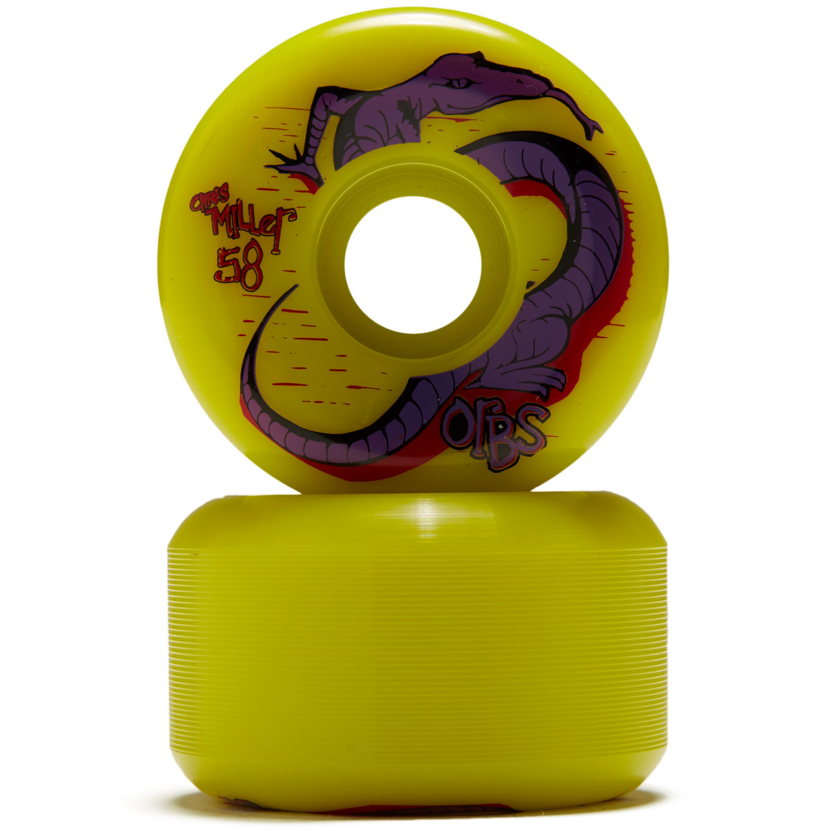 Welcome Orbs Specters Conical 99A Miller Skateboard Wheels - Neon Yellow - 58mm image 2