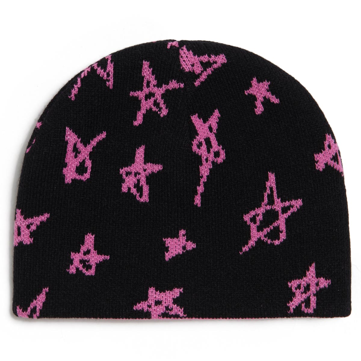 CCS Stars Reversible Skully Beanie - Black/Pink image 2