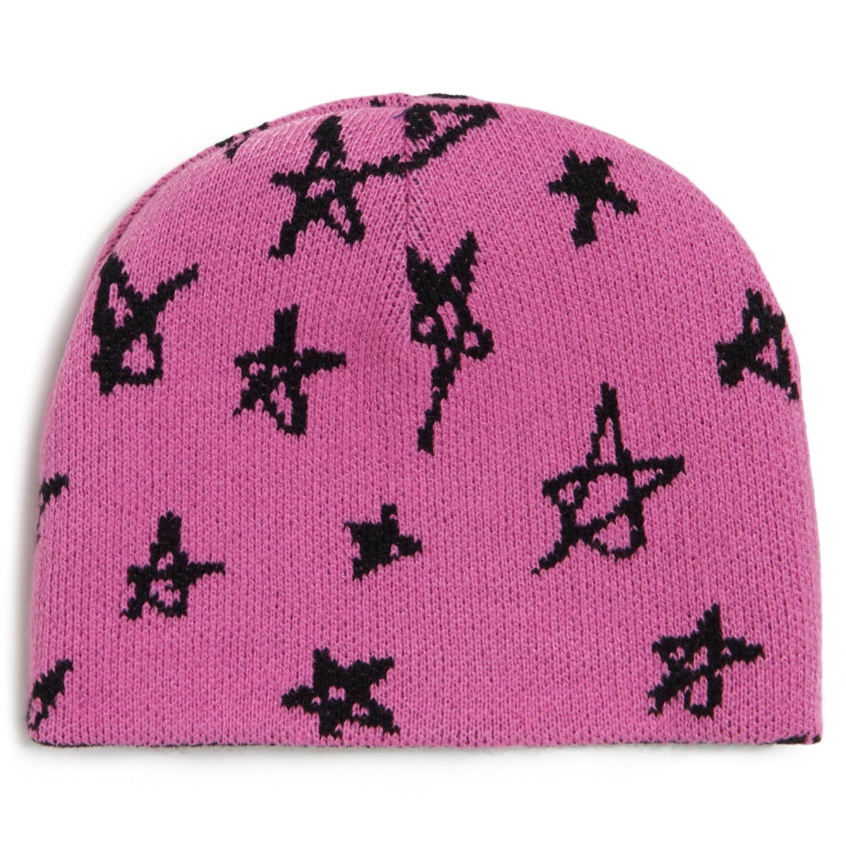 CCS Stars Reversible Skully Beanie - Black/Pink image 3