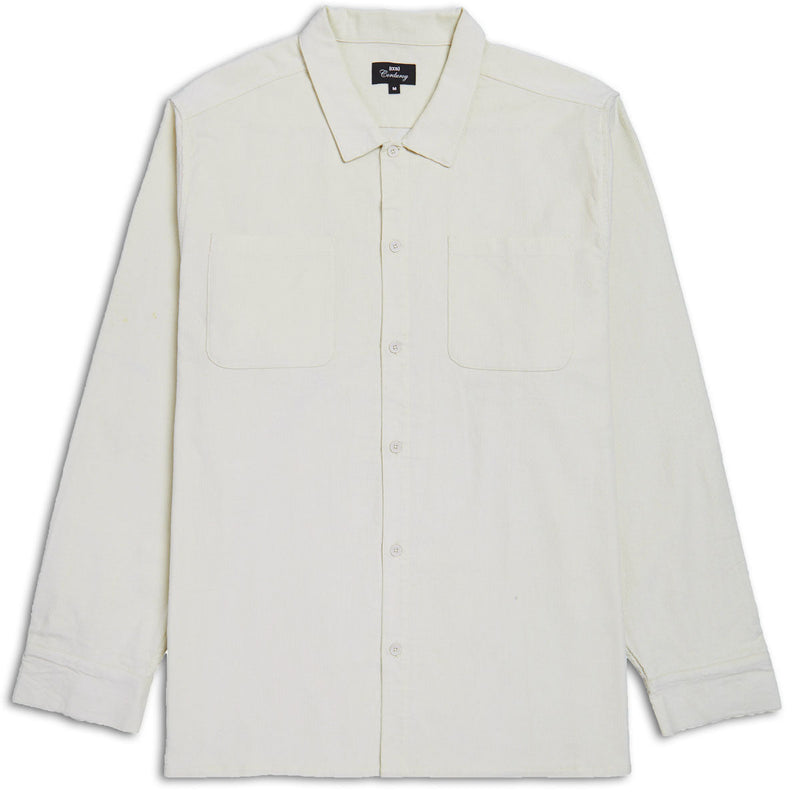 CCS Long Sleeve Corduroy Shirt - Off White