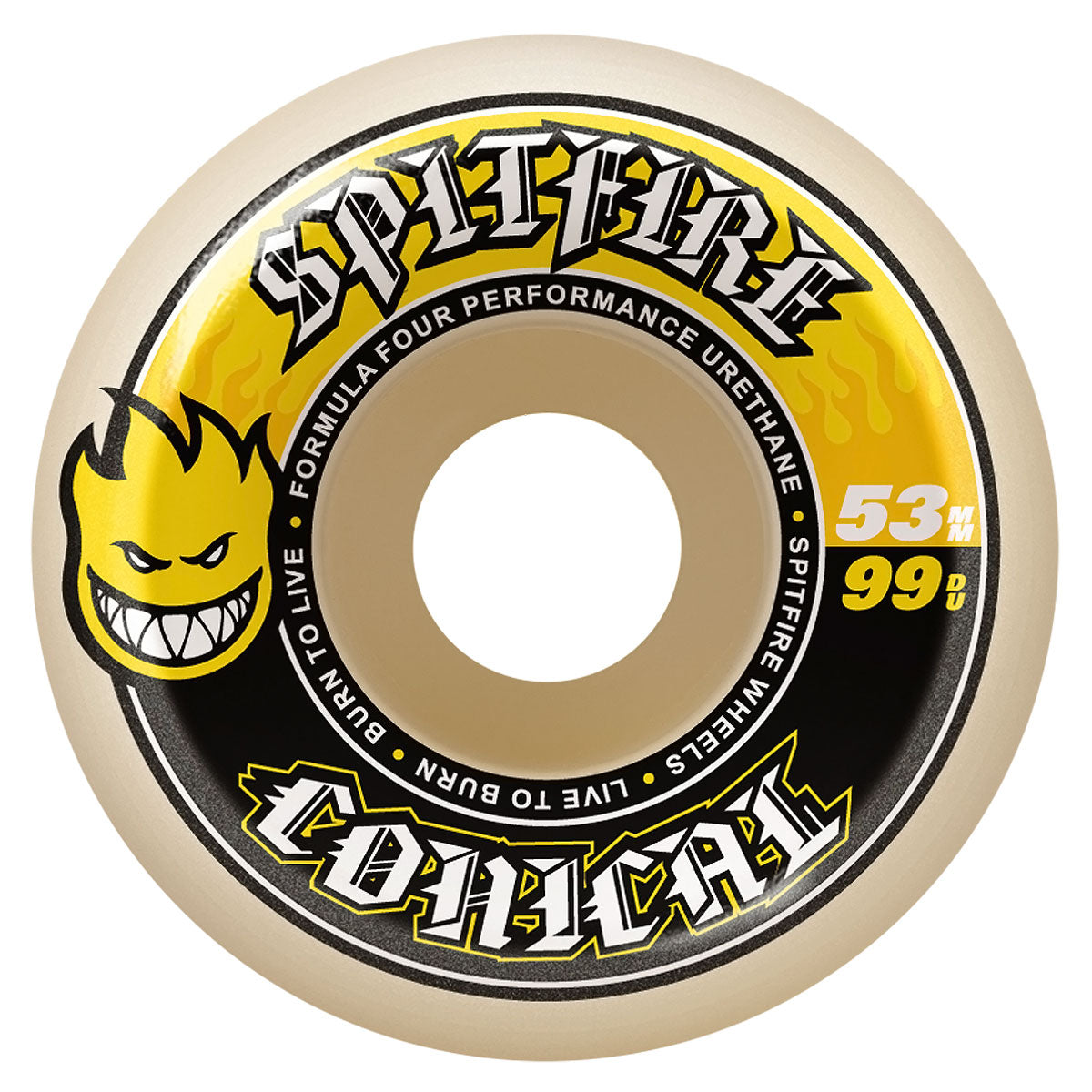 Spitfire F4 99d Conical Skateboard Wheels - 53mm image 1