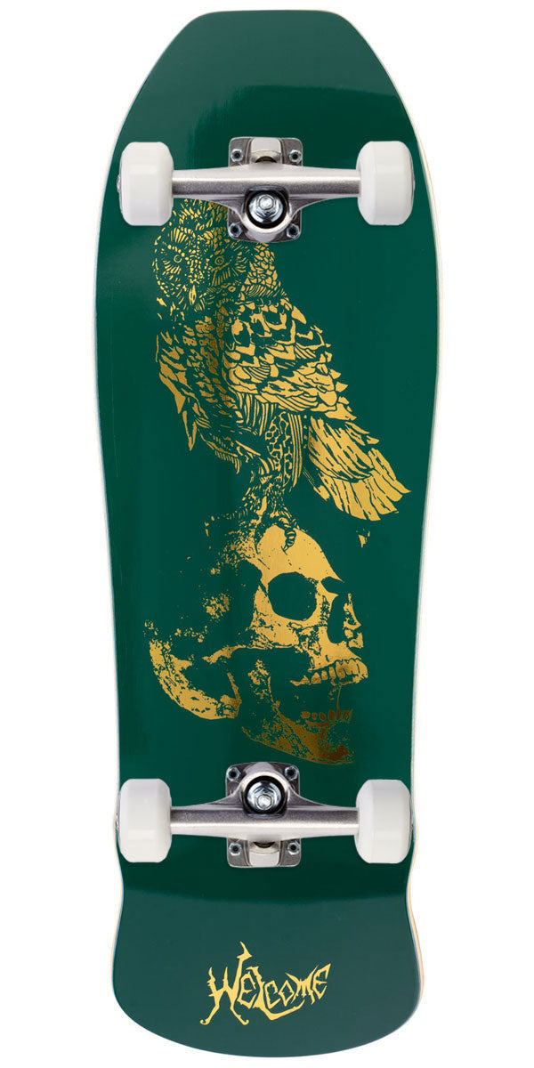 Welcome Bird Brain On An Early Grab Skateboard Complete - Emerald/ Gold Foil - 10.00