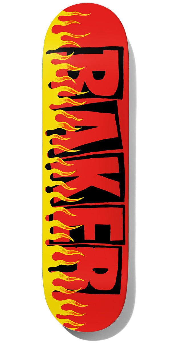 Baker T-Funk Flames Skateboard Deck - 8.25