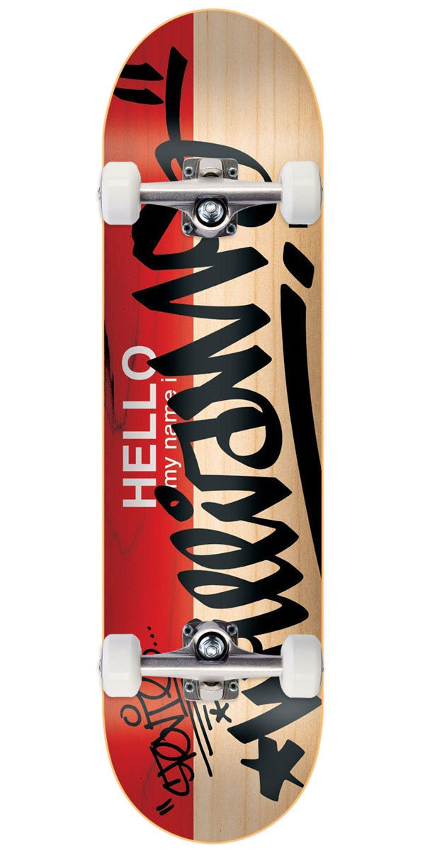 DGK Hello My Name Is Stevie Williams Skateboard Complete - Red - 8.25