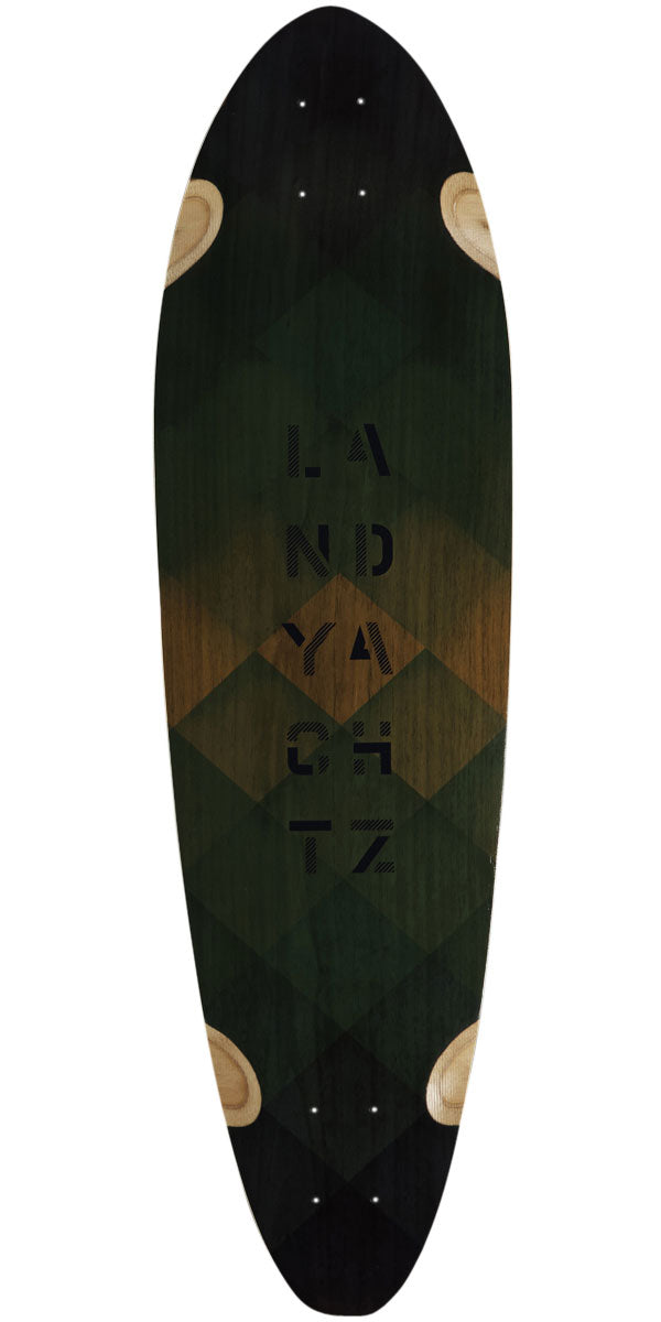 Landyachtz Fiberglass Stout Longboard Deck - Green image 1