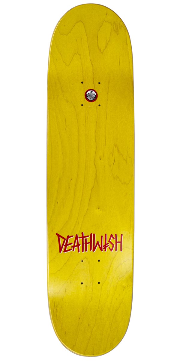 Deathwish Gang Logo Skateboard Deck - Black/Red - 8.475