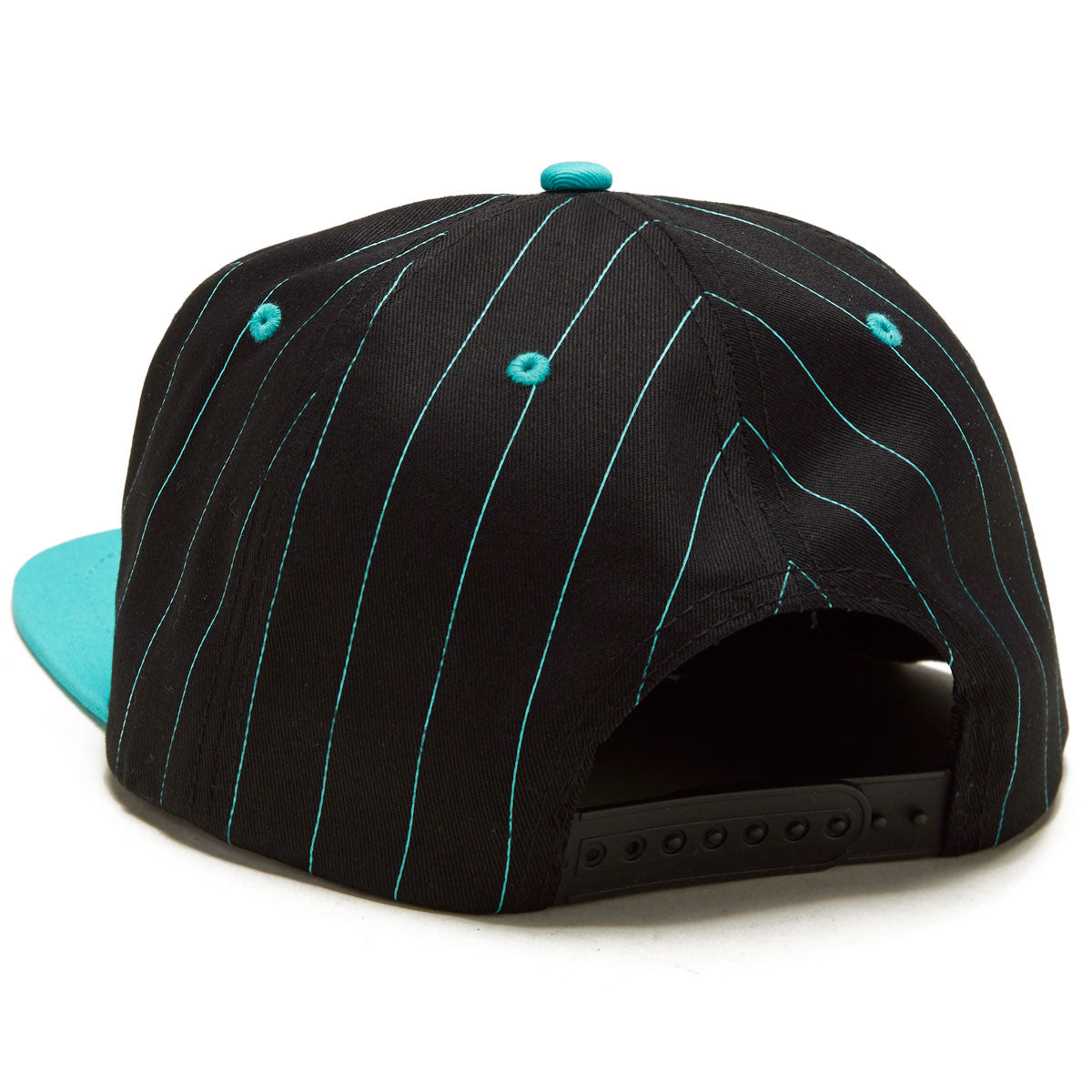 Snot Pinstripe Snapback Hat - Black image 2