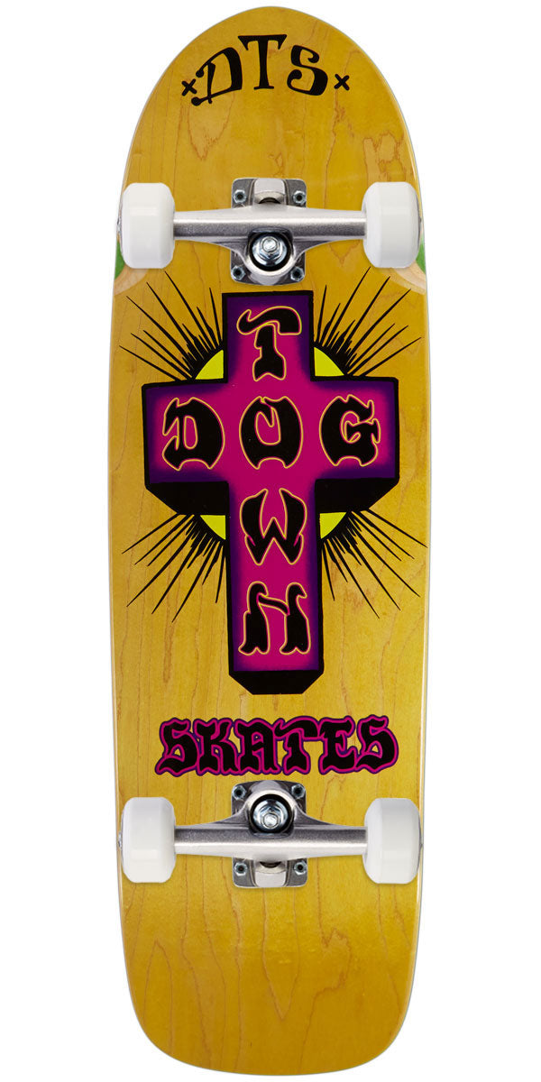 Dogtown Bigger Boy Skateboard Complete - Yellow Stain - 9.523