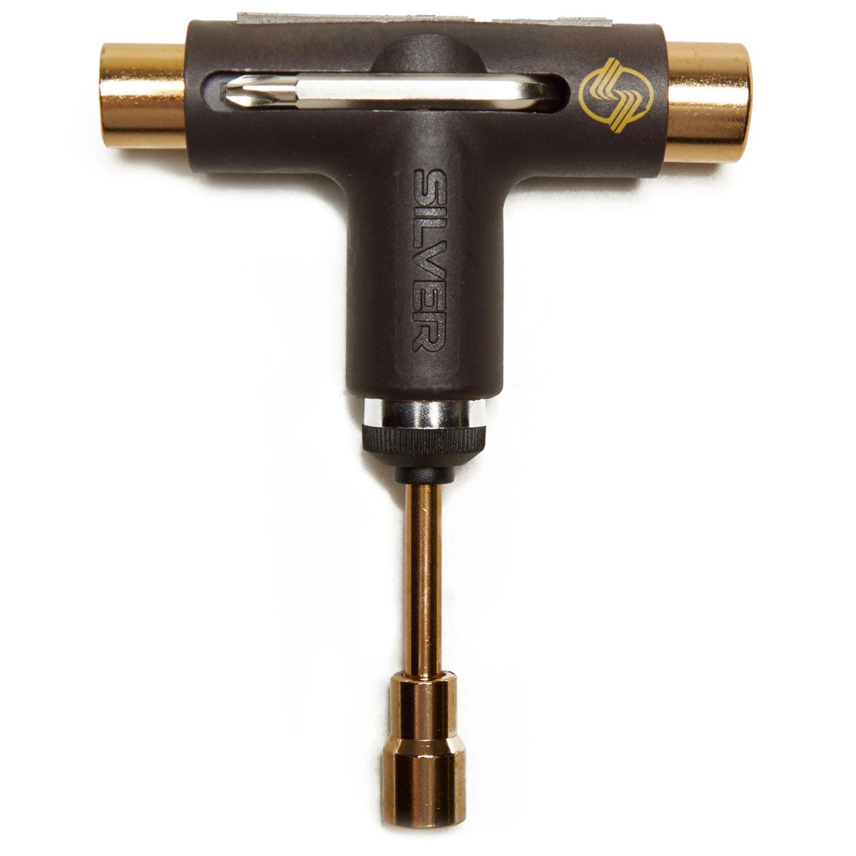 Silver Premium Skateboard Tool - Brown/Gold image 2