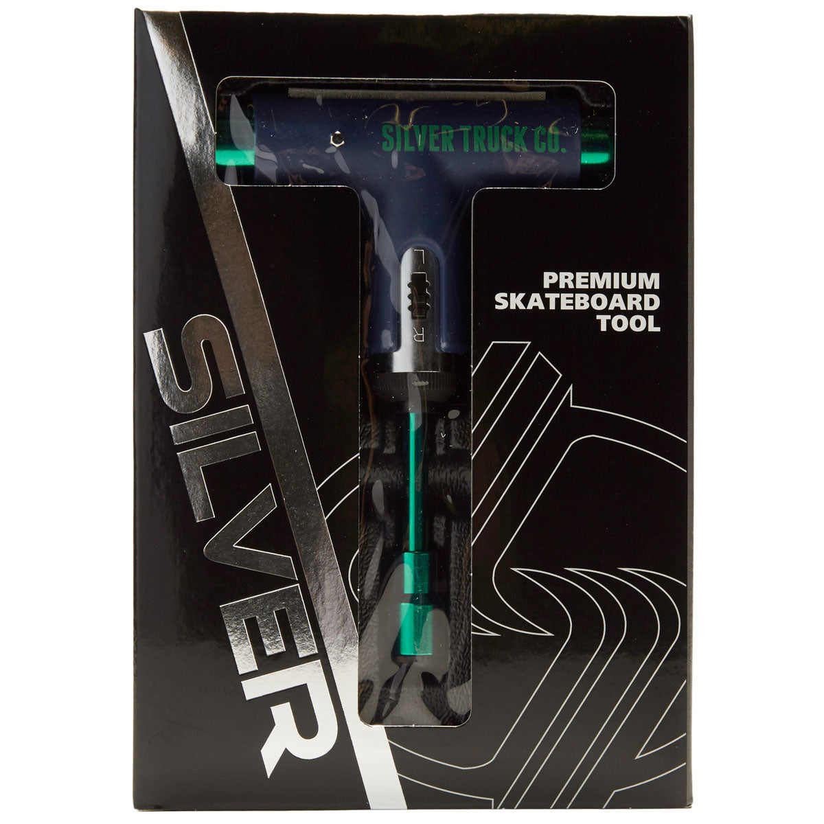 Silver Premium Skateboard Tool - Blue/Green image 4