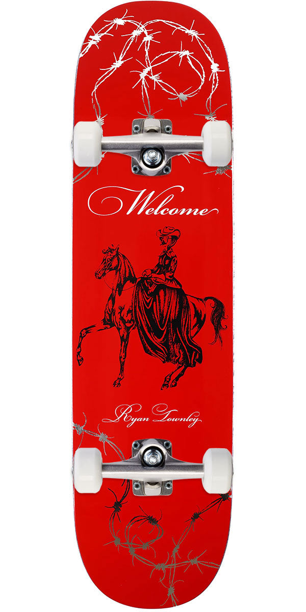 Welcome Cowgirl Ryan Townley On An Enenra Skateboard Complete - Red/Silver Foil - 8.50