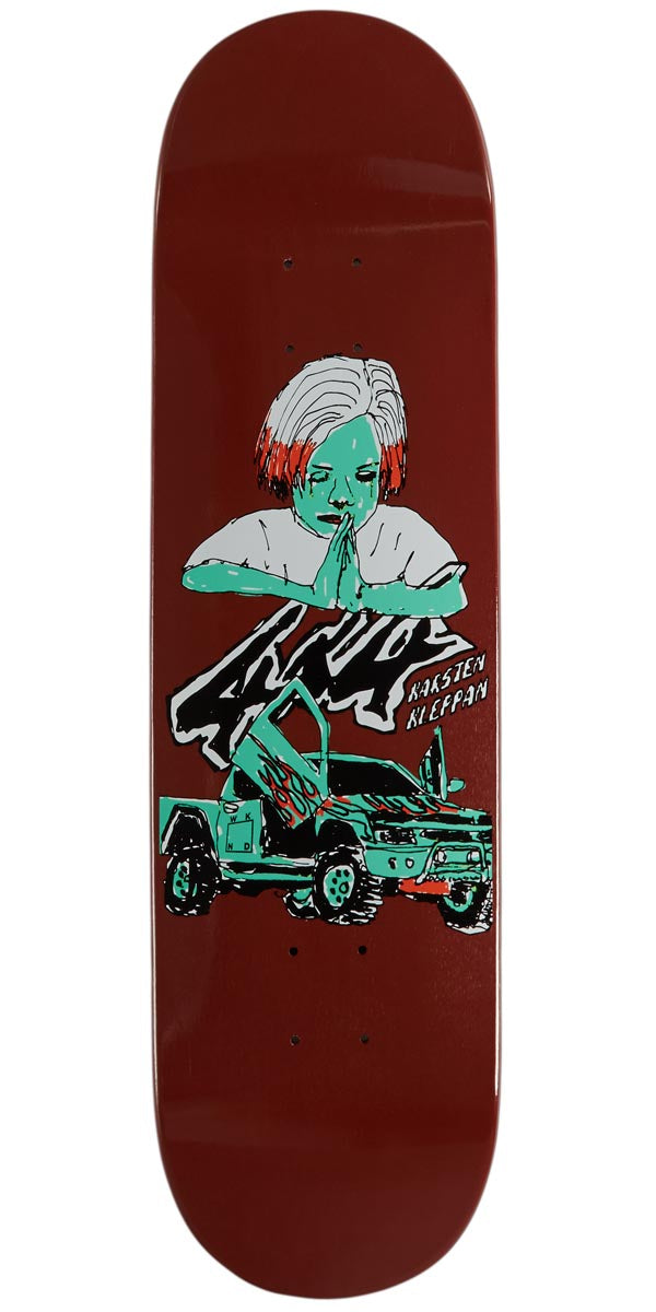 WKND Thy Kingdom Come Karsten Kleppan Skateboard Deck - Maroon Dip - 8.25