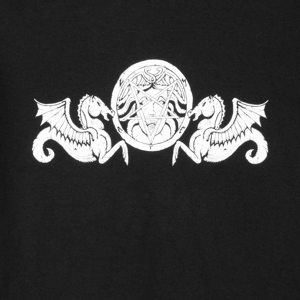 Metal Seahorse T-Shirt - Black image 2
