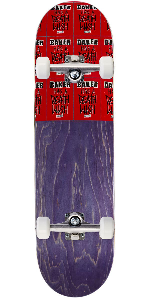 Baker Baker Has A Deathwish 2 Skateboard Complete - 8.25